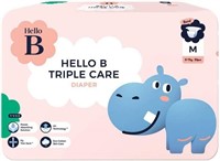 Hello B Triple Care Diaper Band Type Medium 4 Pk
