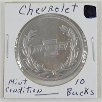 Chevrolet 10 Bucks Coin - In Great Condition