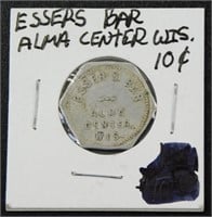 Esser's Bar Alma Center Wis. 10¢ Token