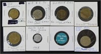 8 Miscellaneous Tokens - Mill Pond Cataract,