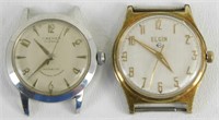 Lot of 2 Elgin & Cremer Wristwatch Faces -