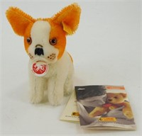 Vintage Bully Steiff Dog Stuffed Animal with