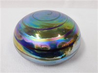 Vtg Levay 5 1/4" glass paperweight