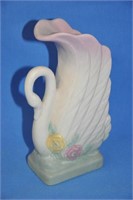 Hull Pottery 118-6 1/2" "Swan" vase, unusual