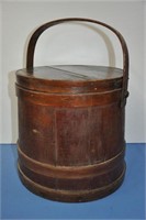 Antique sugar bucket, 12" x 12"