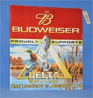 2003 Budweiser tin sign