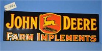 John Deere tin sign