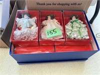12  CHRISTMAS ORNAMENT COLLECTOR DOLLS