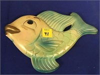 1984 Miller Studios Chalkware Fish 10"