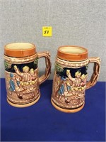 Two 5" Steins