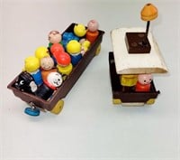 Vintage All Wood Fisher Price Little People