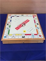 Very Nice! Multi Game Wood Set Monopoly, Sorry....