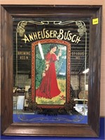 1992 Anheiser Busch Mirror 19x25 No Shipping