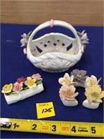 Porcelain Flower Lot