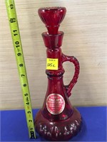Jim Beam Ruby Red Decanter 13"
