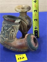 Carved Pipe and Vase