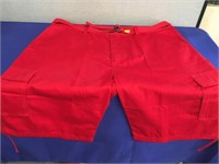 Red Cargo Shorts Size 50
