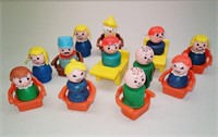 Vintage Fisher Price Little People in Chairs