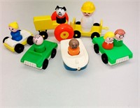 Vintage Fisher Price Little People in Vehicles