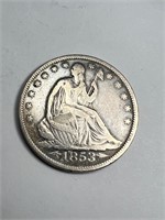 1853 silver half dollar