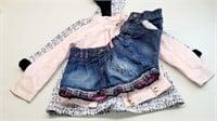 Lil Girl Toddler Clothes - Skirt, Jeans, & 2 Coats