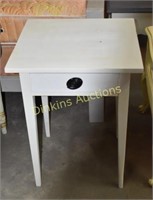 white end table