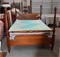 Mahogany Bed and Mattress