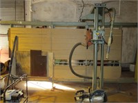 Holzher Panel Saw w/Double Barrel Dust Collector