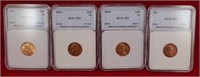 1942 / 46-S / 46-D / 54 Wheat Cents