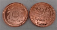 Coast Guard / Army Copper Rounds