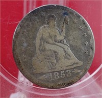 1853 - Seated Liberty Quarter