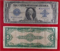 2 - 1923 $1 Silver Certificates - Speelman / White