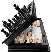 3 in 1 Chess Checkers Backgammon Set