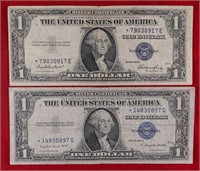 1935-E / 1935-G $1 Star Note Silver Certificates