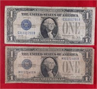1928-A / 1928-B $1 Funny Back Silver Certificates