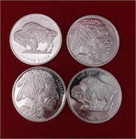 4 - 1 oz. Silver Rounds