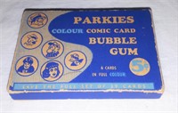 1940's package of Parkies color comic cards.