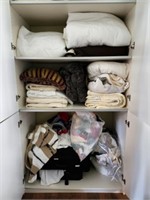 CABINETS OF ASSORTED LINENS