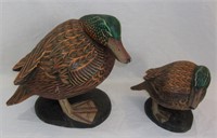 Hand carved/ painted wooden ducks.
