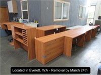 LOT, ASSORTED OFFICE FURNITURE IN THIS SECTION