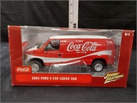 NIB Coca Cola Ford E- 250 Cargo Van Die Cast