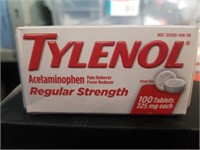 Tylenol regular strength 100 tablets expires 10