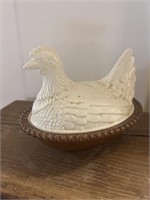 Vintage Hen on Nest