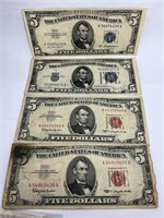 4-$5 bills
