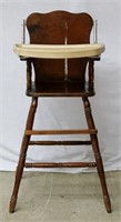 Vintage Highchair w Pull Over Tray