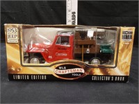 NIP LE 1953 Willy's Jeep Stakebed Bank DieCast