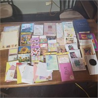 Lot of cards/stationary/journals