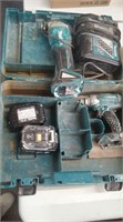 MAKITA TOOLS AND BATTERY CHARGER IN CASE