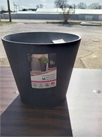 Large Black Flower Pot