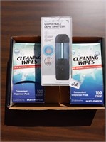 (2) Alcohol Cleaning Wipes & Sanitizing Lamp